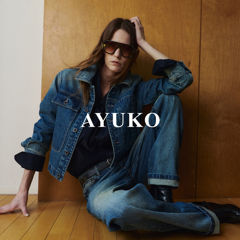 【Black Gold Series Western Style】Ayuko Japan Shinohara/Rl Same Source Box Denim Workwear Jacket
