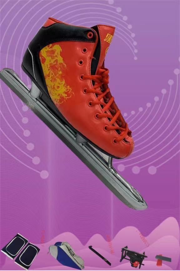 Black Dragon Speed Skating Ice Knife Shoes Winter Warm Speed Skating Ice Knife Shoes Adults Speed Skating Ice Knife Shoes Teenagers Keep Warm