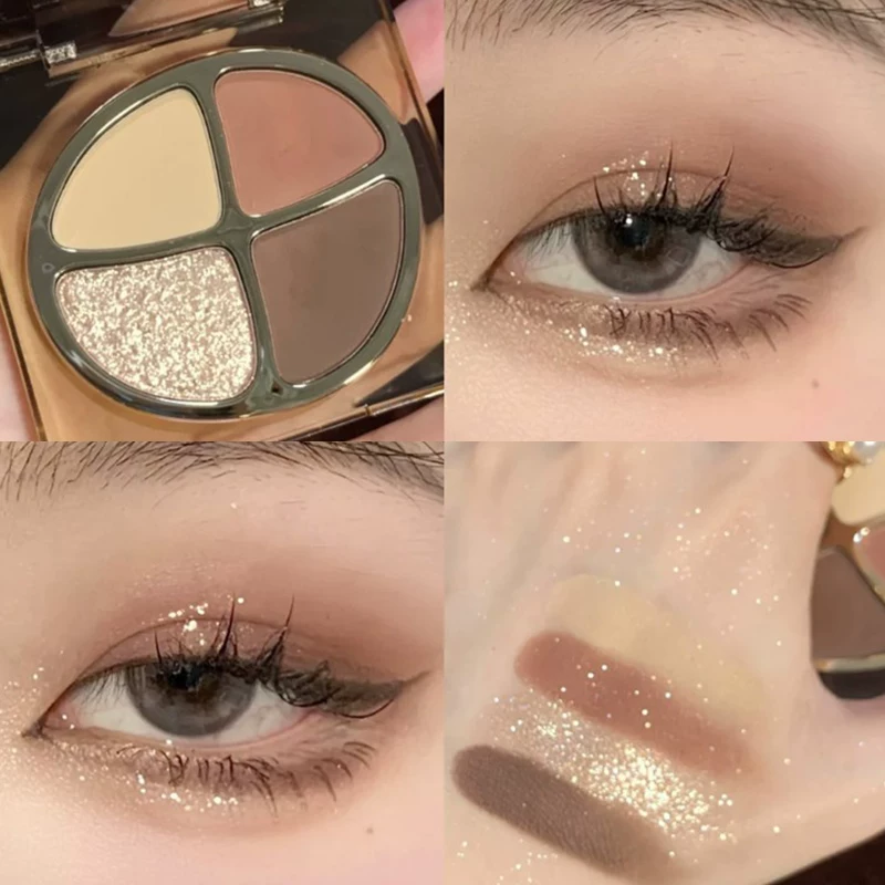 Joocyee, matte eyeshadow palette, four colors, 8 colors