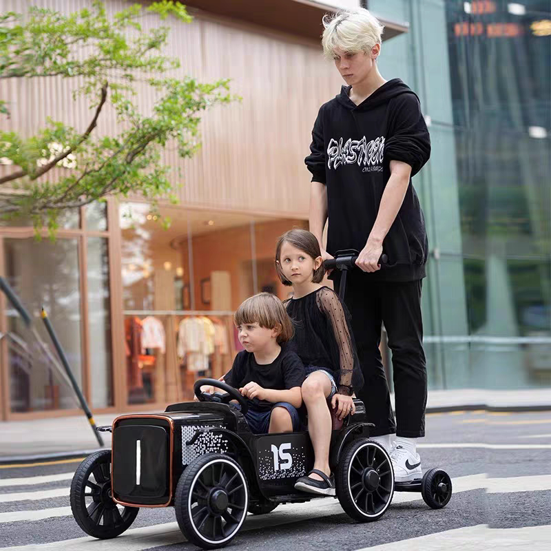 Children's Electric Car That Can Accommodate Adults, Suitable for Two Boys or Girls, New Model Parent-Child Car, Four-Wheel Remote Control Car