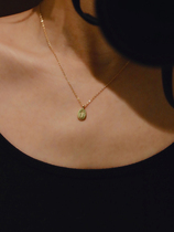 vm original design 925 silver plated 18K gold chain choker retro minimalist temperament pendant item