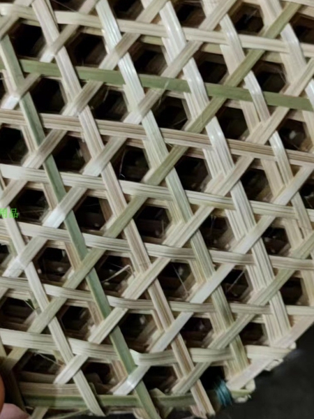 Small Bamboo Net Handmade Bamboo Woven Bamboo Hexagonal Bamboo Net Placemat Bamboo Steaming Mat Hotel Supplies Anti-Stick Pan Bamboo Allegro Bamboo
