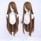 Alice hair girl style universal long bangs 100cm ຍາວ 1 ແມັດຊື່ cos wig cosplay ຜົມປອມ