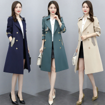This years popular style coat jacket woman 2022 new medium length spring and autumn temperament The goddess Fan over knee great clothes