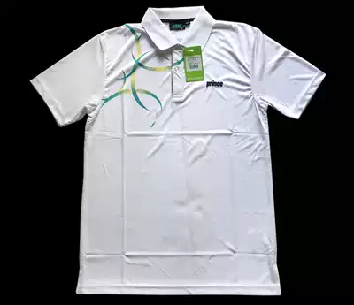 High-grade prince smooth and comfortable breathable perspiration T-shirt short sleeve badminton tennis men POL shirt