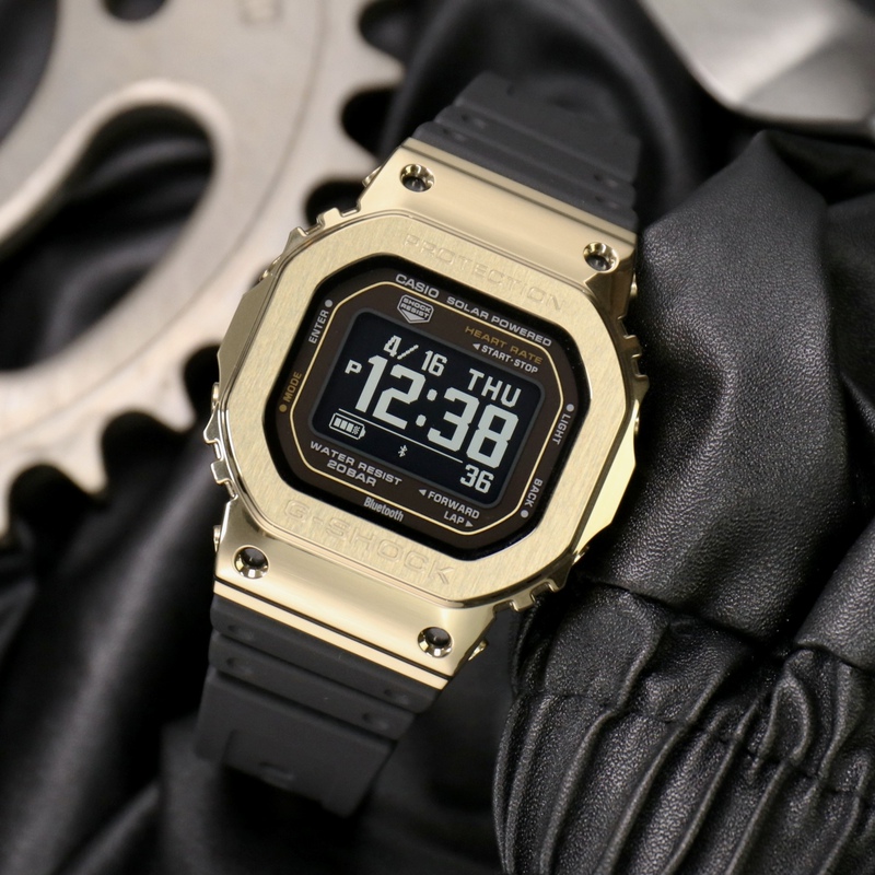 Casio Metal Mip Screen Gold Square Heart Rate Pedometer Gm-H5600-9 Bluetooth Smart Sports Watch for Men Casio Metal Mip Screen Gold Square Heart Rate Pedometer Gm-H5600-9 Bluetooth Smart Sports Watch for Men