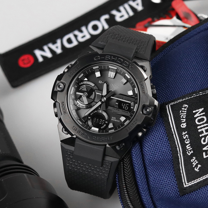 Casio Steel Heart Gst-B400Bb-1A Black Warrior Watch Men's Light Kinetic Energy Bluetooth Sports Waterproof Watch