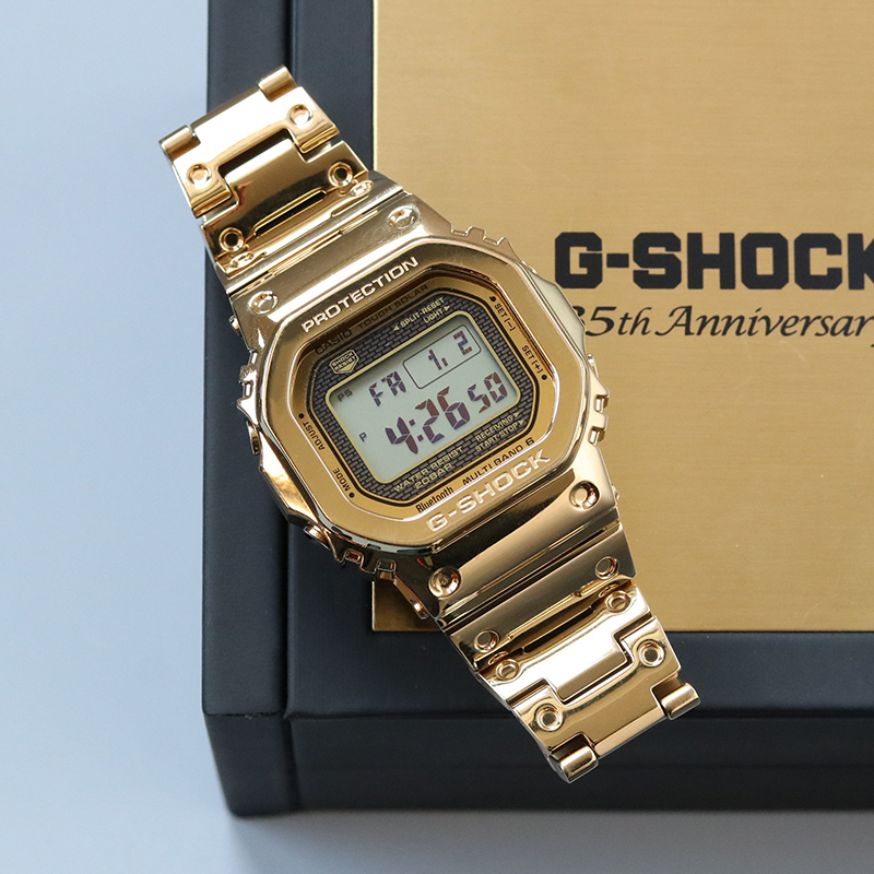 Casio 35Th Anniversary Limited Edition Gold Square Gmw-B5000Tfg-9 Light Kinetic Energy Radio Wave Bluetooth Sports Watch for Men Casio 35Th Anniversary Limited Edition Gold Square Gmw-B5000Tfg-9 Light Kinetic Energy Radio Wave Bluetooth Sports Watch for Men