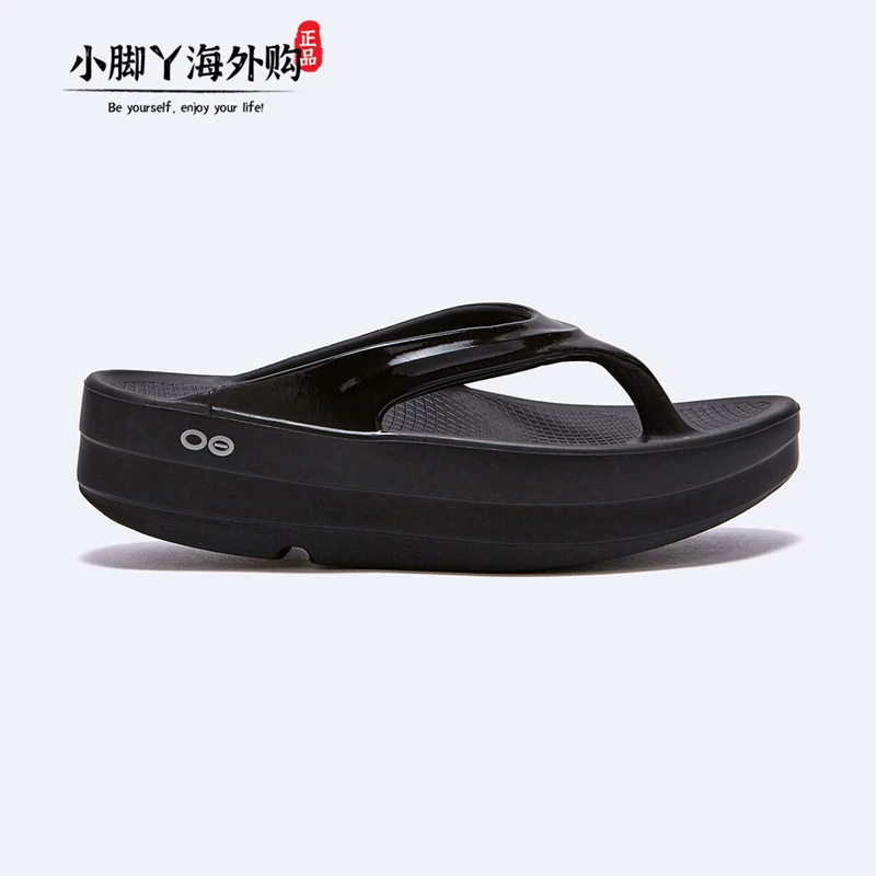 Покупка Кореи OOFOS пляжные спортивные сандалии дышащие и удобные с толстой подошвой UPSO6G100BK