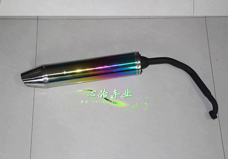 Sửa đổi ống xả Land Rover 150 ống xả nhanh Eagle 125 ống khói đầy màu sắc đạp đầy màu sắc Thunder King Falcon - Ống xả xe máy pô xe máy độ