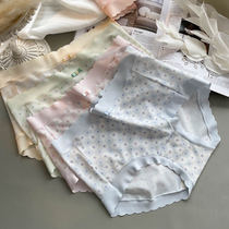 Modale Briefs Womens Pure Cotton Antibacterial Crotch Mid-Waist-No-Mark Summer Thin Underpants Big Code Teenage Shorts New Fashion