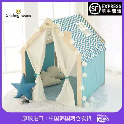Korean children's tent game house Indoor princess girl boy oversized baby fence doll house small house