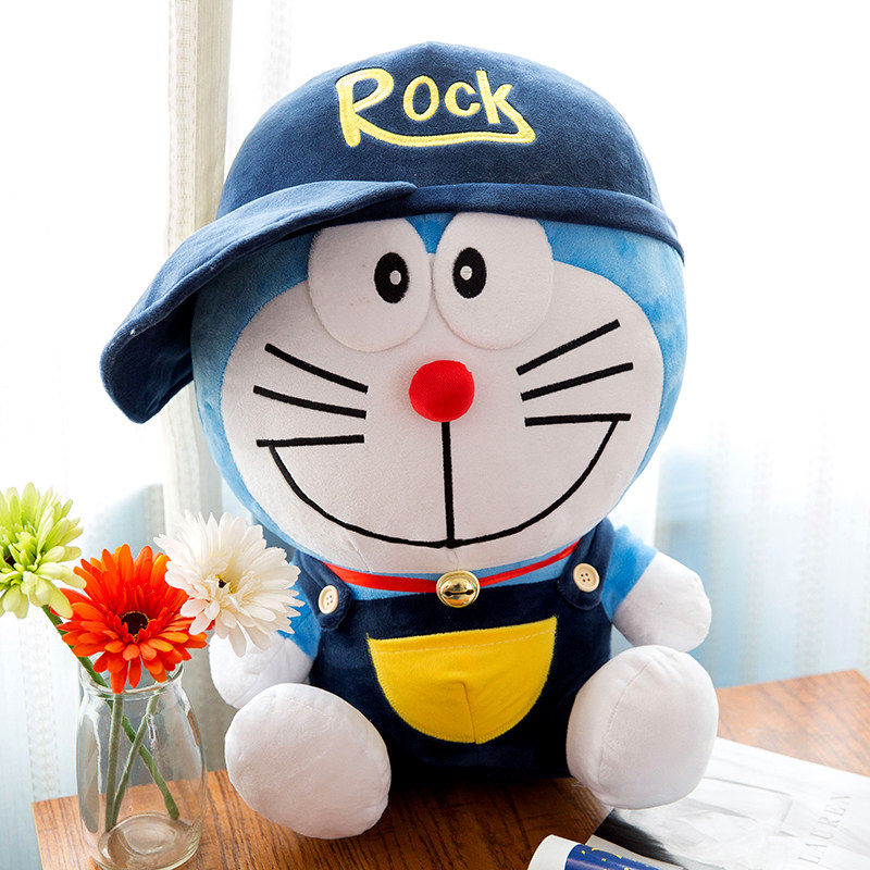 The Doxa A Dream Paparazzi big blue fat son plush toy wearing a hat for a cat doll girl birthday present-Taobao