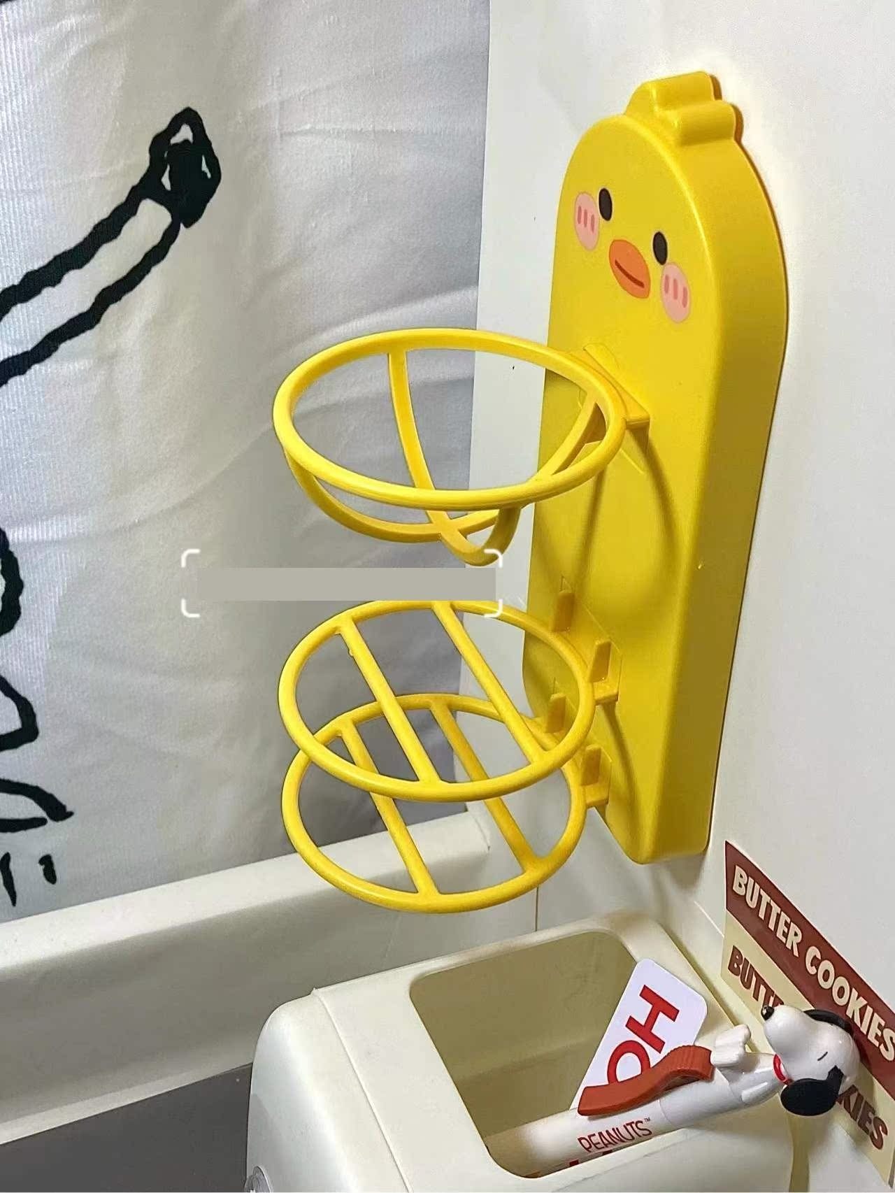 Kouji Home Life Store New Beauty Makeup Egg Bracket Cute Makeup Egg Storage Shelf Wall-mounted Punch-Free Cartoon