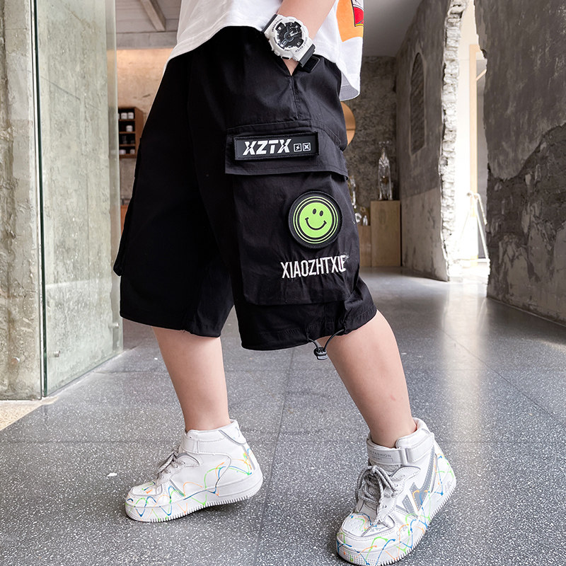 Boy Shorts Summer CUHK Boy Casual Five-Seven Pants Slim Fit Loose Boy 50% Pants Chauer Children's Workwear Pants