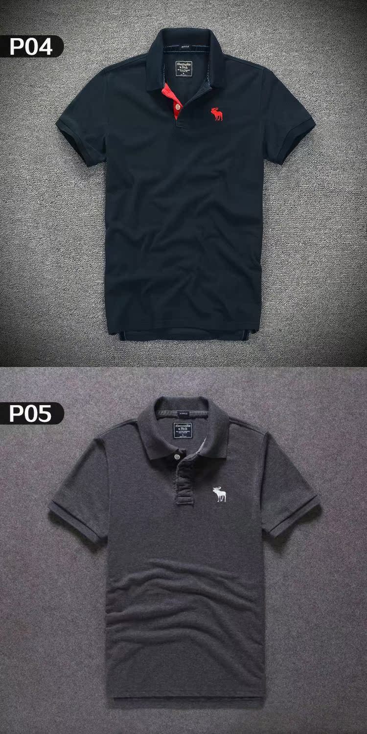 Mùa hè 2018 mới af áo sơ mi polo ngắn tay nam kinh doanh bình thường màu rắn hươu cotton áo thun mỏng áo cotton nam