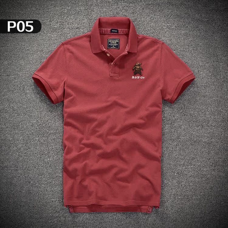 Mùa hè 2018 kinh doanh bình thường nam fawn af tay áo ngắn polo áo sơ mi nam ve áo thun cotton cotton áo polo áo khoác polo