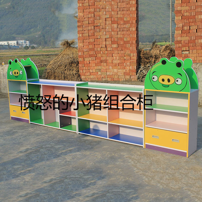 Kindergarten corner cabinet Montessori teaching aid cabinet children's toy storage shelf storage cabinet shelf baby combination bookshelf