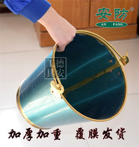  Security and fire bucket Copper aluminum explosion-proof portable bucket Coated bucket thickened weighted copper bucket Tapered bucket 10 liters