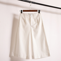 Womens 2022 summer new Korean version of high-waisted drape seven-point casual pants