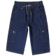 Summer Thin Elastic Waist Plus Size Denim Shorts Men's Loose Elastic Fat Man Workwear Cropped Medium Pants