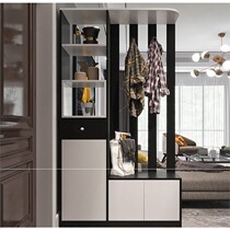 Entry shoe cabinet porch cabinet partition shelf home living room Hall Cabinet modern simple hall cabinet hanger integrated