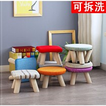 Stool home fashion small stool creative small bench low stool round stool bedroom solid wood shoe stool door wearing shoe stool