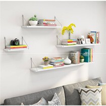 Wall shelf non-perforated bookshelf living room sofa background wall decoration wall hanger bedroom rack simple one-shaped board