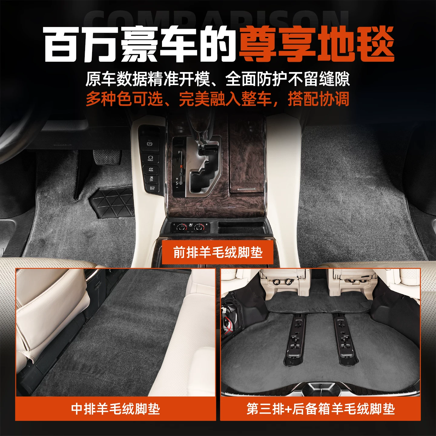 Подходящие для полов‑мят 24 Alphard средний ряд коврики Alphard340 серия автомобильные аксессуары коврики Wilfa модификация