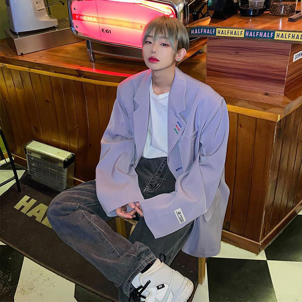 Leman Jinjun Suit Men's Tide Brand Men's Men's Wear Same Loose Casual Small Suit Spring and Autumn Thin Handsome Jacket