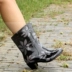 Thời trang dành cho người lớn giày đi mưa PVC giày không thấm nước bao gồm giày chống trượt ống cao gót ủng nữ đi mưa  Rainshoes