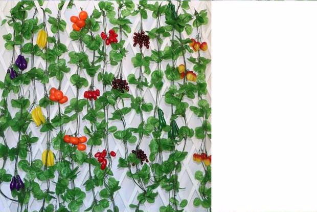 Mô phỏng cây mây nhỏ trang trí hoa nho Dây leo thực vật Dây leo hoa giả Trang trí bè trực tiếp - Hoa nhân tạo / Cây / Trái cây hoa giả