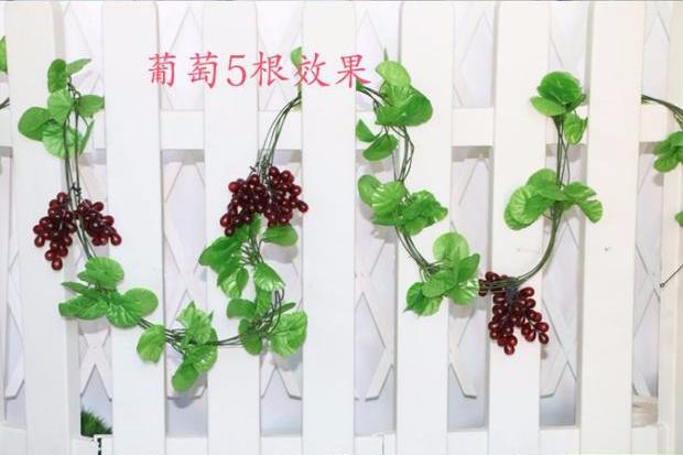 Mô phỏng cây mây nhỏ trang trí hoa nho Dây leo thực vật Dây leo hoa giả Trang trí bè trực tiếp - Hoa nhân tạo / Cây / Trái cây hoa giả