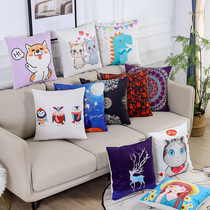Nordic pillow sofa cushion cover car waist pillow office waist sleep pillow bedside back cushion