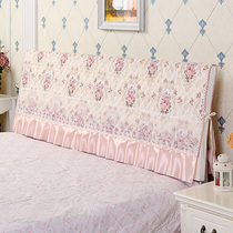 European bedside cover 1 8m bed fabric soft bag simple modern bed headgear dust cover 1 5m bed Princess wind all bag