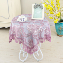 Round table table cloth tablecloth waterproof oil-proof wash-free household round tablecloth pvc small round table table table table tablecloth