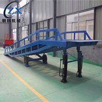 Mobile boarding bridge container loading and unloading Bridge 8 tons 10 tons hydraulic forklift loading and unloading bridge electric boarding bridge