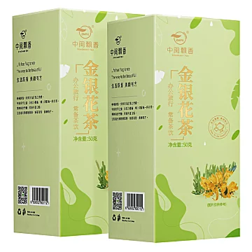 刘甜代言【中闽飘香】金银花茶罐装50g