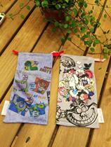 Japan Alice in Wonderland Toy Story multifunctional storage bag Mobile phone bag glasses bag