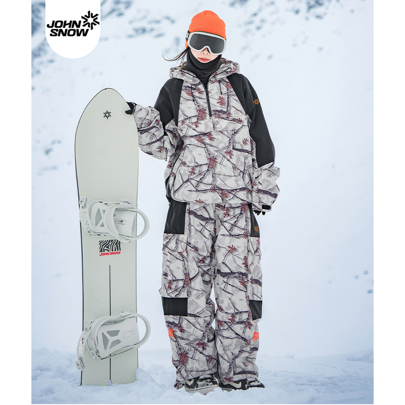 John Snow【Mountain Paradise】Ski Suit Set, Loose-Fitting, Windproof and Waterproof 3L Fully Taped Snow Suit Set
