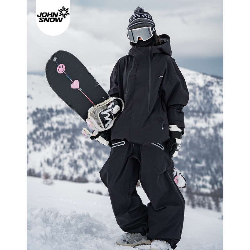 John Snow Women's Ski Suit Set, Single Board and Double Board Ski Jacket, Top, Snow Pants, Gear, 2025 New Model