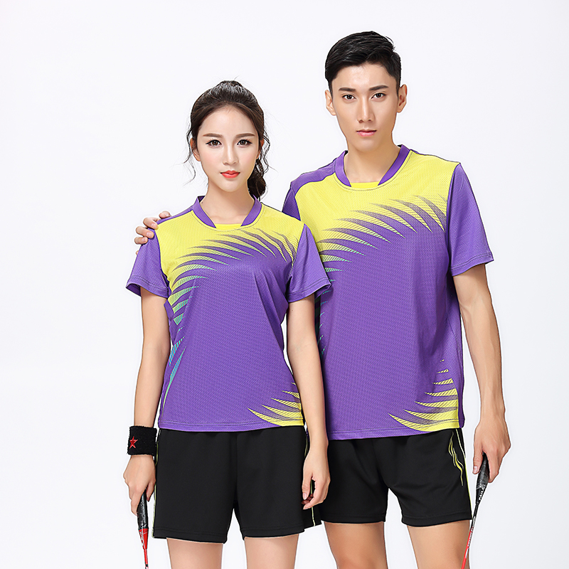 New table tennis uniforms men's and women's suits, summer group buying sweat, breathable table tennis tennis uniforms, customized printing