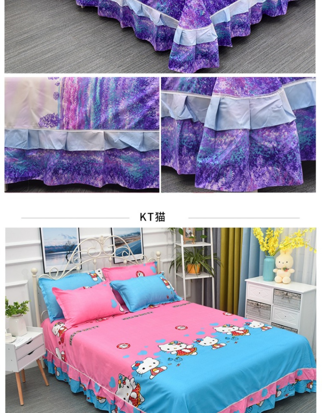 Khăn trải giường, một miếng bông, đơn 1,2m / 1,5m, 1,8m, ký túc xá sinh viên ba mảnh, bông đôi mùa đông ga giường màu xám