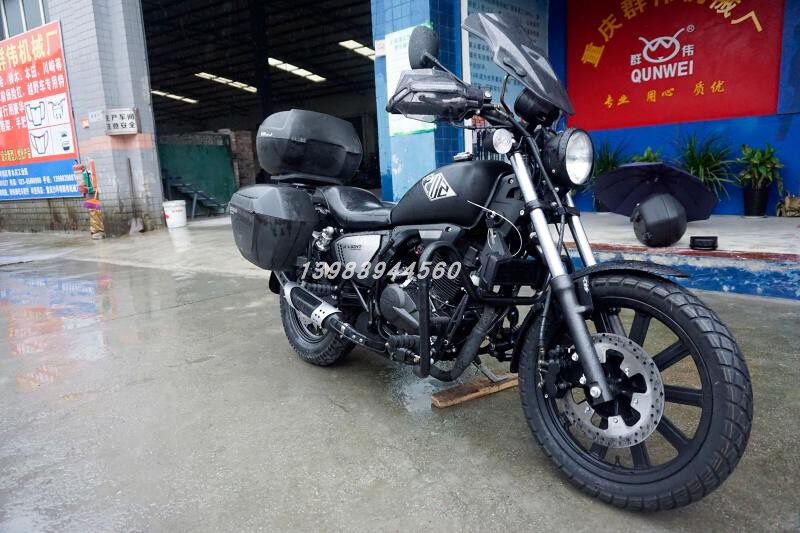 Suitable for Qianjiang Kaiwei Rongguang 202QJ200-2H locomotive hand guard handle with LED light wind shield