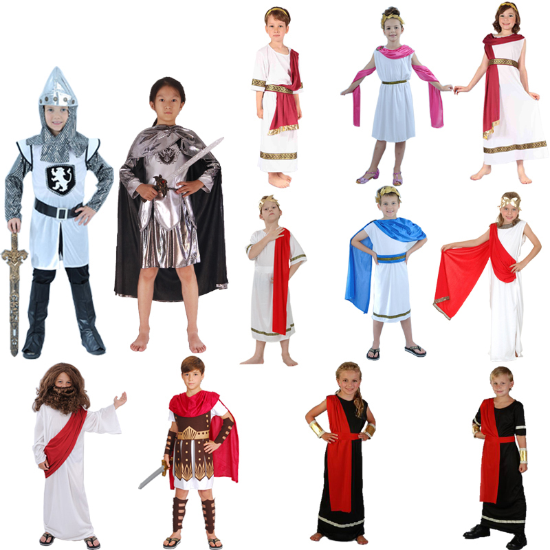 Boy's Costume as an Italian Roman Gladiator, Minister, Children's Day Greek Goddess, Prince, Princess Outfit