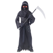 Halloween parent-child funny horror death ghosts costume cos children men and women Black ghost demon dress