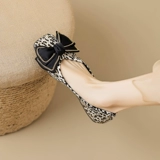 Обувь, туфли с бантиком, в стиле Шанель, мягкая подошва, большой размер