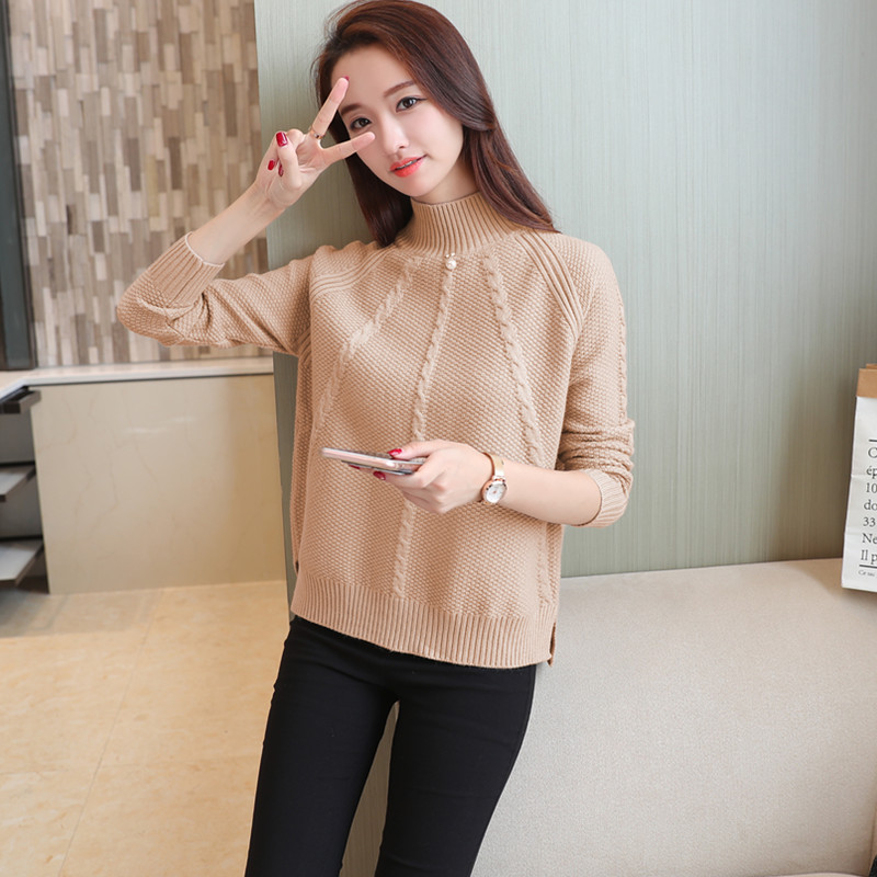 Mùa xuân 2018 mới áo sơ mi màu rắn mới áo len ngắn áo len nữ size lớn là áo khoác mỏng trùm đầu cardigan nữ