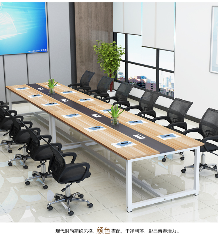 Special Price Simple Modern Office Furniture Large And Small Conference Table Bench And Chair Combination Office Table Training Long Table