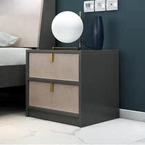 Light extravagant Nordic bed head cabinet light lavish rear modern minimalist bedside small cabinet bedroom furniture storage dipper plate type